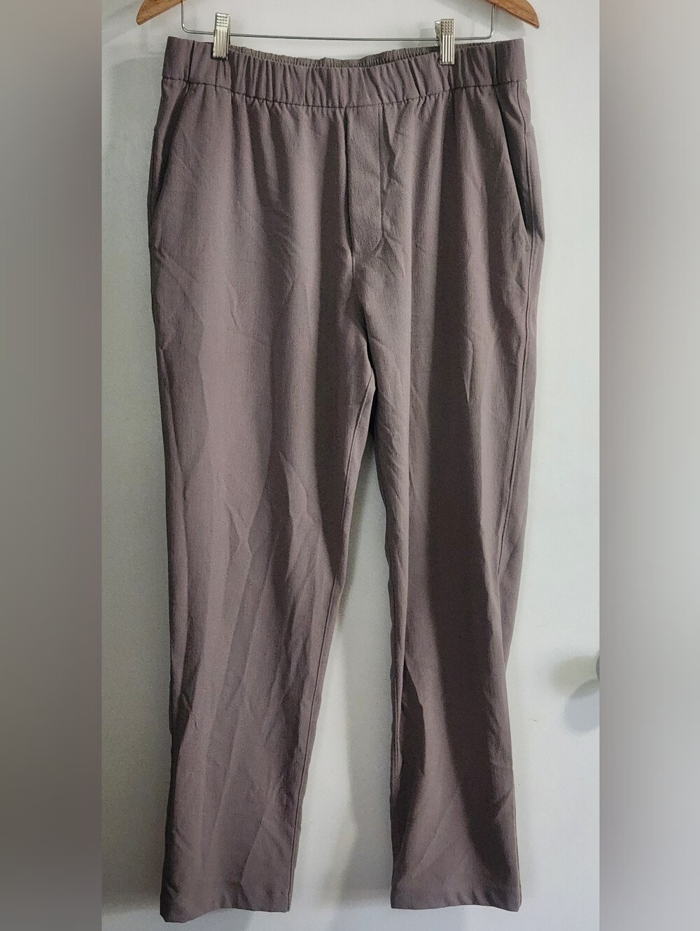 lululemon mens Ripstop Pull On Pants Size L Khaki/gray